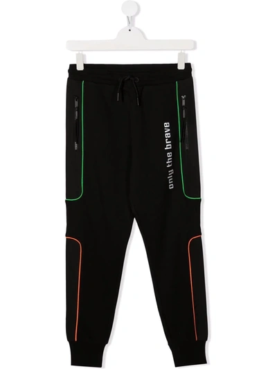 Diesel Teen Logo Tracksuit Bottoms In Black