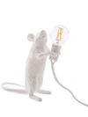 Seletti Standing Mouse Lamp In White