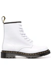 DR. MARTENS' 1460 WHITE LACE-UP BOOTS