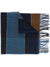 Barbour Inverness Tartan Scarf In Blue