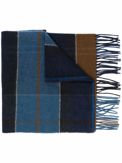 Barbour Inverness Tartan Scarf In Azul