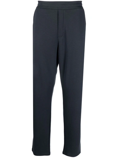 Vince Straight-leg Elasticated-waist Joggers In Blue