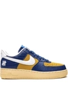 NIKE X UNDEFEATED AIR FORCE 1 LOW "BLUE CROC" SNEAKERS