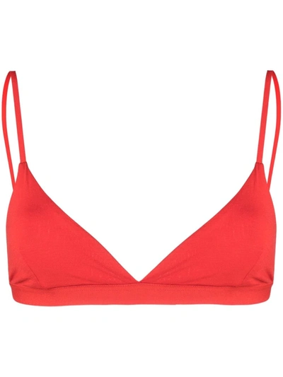 Baserange Triangle-cup Bra In Red