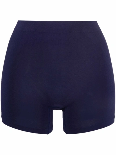 Baserange High-waisted Shorts In Blue