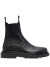 BUTTERO LEATHER CHELSEA BOOTS