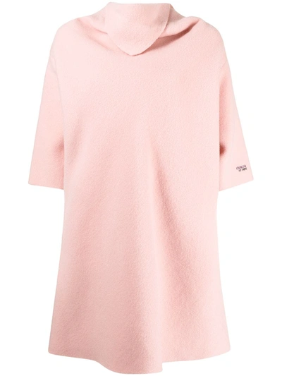 Raf Simons Scarf-neck Jumper In Pink