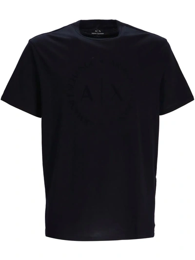 Armani Exchange Kids' Logo-print Cotton T-shirt In Black