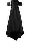 Sachin & Babi Agyness Hi-lo Strapless Gown In Black