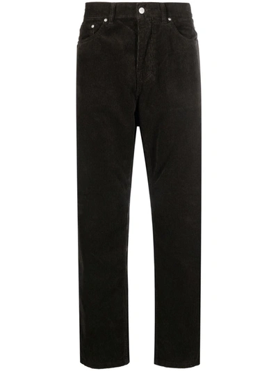 Carhartt Corduroy Straight Leg Trousers In Brown