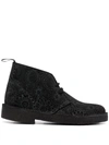 Clarks X 10 Corso Como Lace-up Desert Boots In Black