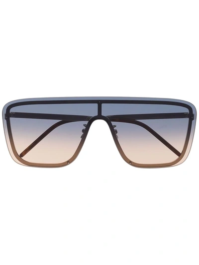 Saint Laurent Pilot-frame Sunglasses In Gold