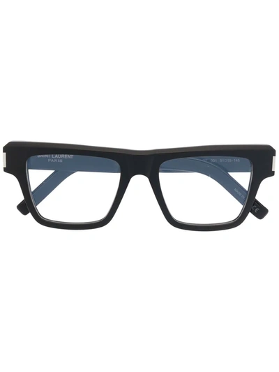 Saint Laurent Square Frame Glasses In Black