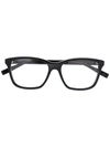 Saint Laurent Square Frame Glasses In Black