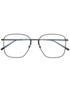 Saint Laurent Rounded Frame Glasses In Black