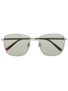 DUNHILL SQUARE-FRAME TINTED SUNGLASSES