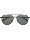 DUNHILL TINTED PILOT-FRAME SUNGLASSES