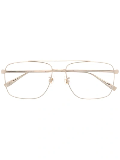 Dunhill Aviator Frame Glasses In Gold