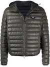 EMPORIO ARMANI PADDED DOWN HOODED JACKET