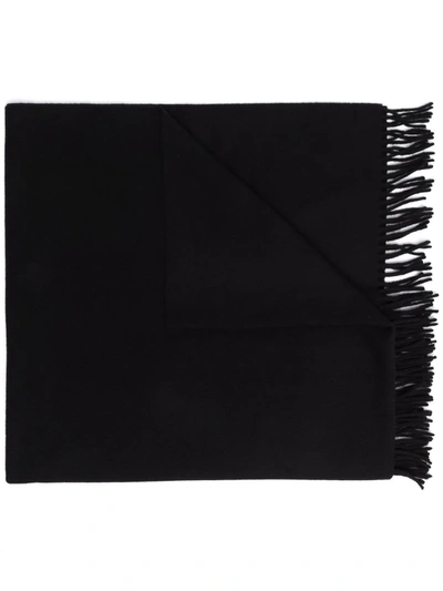 Apc Fringe-hem Scarf In Black