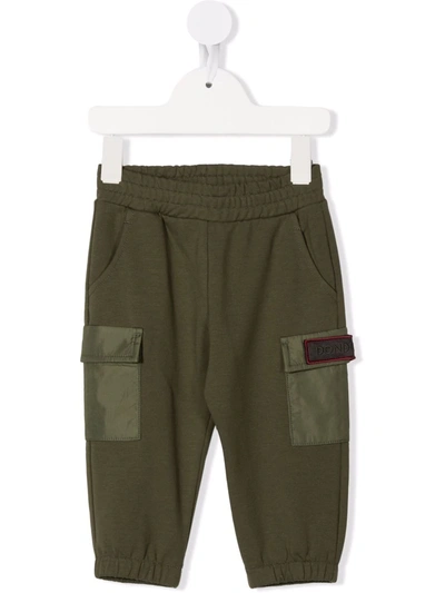 Dondup Babies' Elasticated Track Trousers In Verde