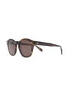 Oliver Peoples Tortoiseshell-effect Square Sunglasses In Brown