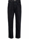 JACOB COHEN RACER-STRIPE TAPERED JEANS