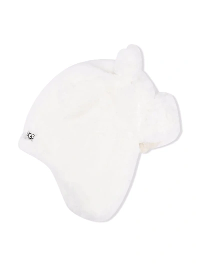 Ugg Kids' Faux Fur Trapper Hat In White