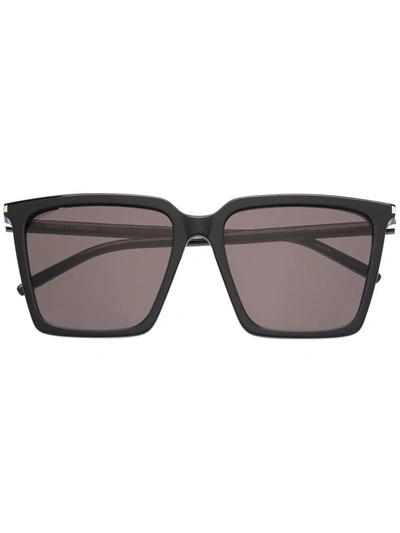 Saint Laurent Oversized Square Sunglasses In Black