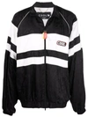 Cool Tm Black Monogram Logo-print Zip Jacket In Black