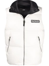 Mackage Kane Down Quilted Puffer Vest In Cream