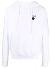 Off-white Arrows-motif Long-sleeve Hoodie In White
