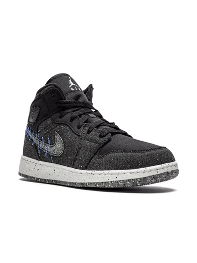 Jordan Kids' Air  1 Mid Se Sneakers In Black