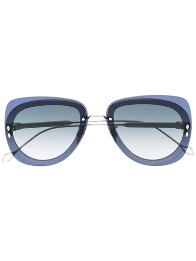 Isabel Marant Eyewear Square Tinted Sunglasses In Silver