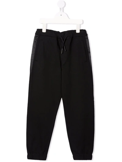 Diesel Kids' Side-stripe Drawstring Joggers In Black