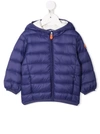 Save The Duck Blue Lightweight Jacket Unisex Kids In Blue