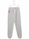 RALPH LAUREN EMBROIDERED POLO PONY TRACK PANTS