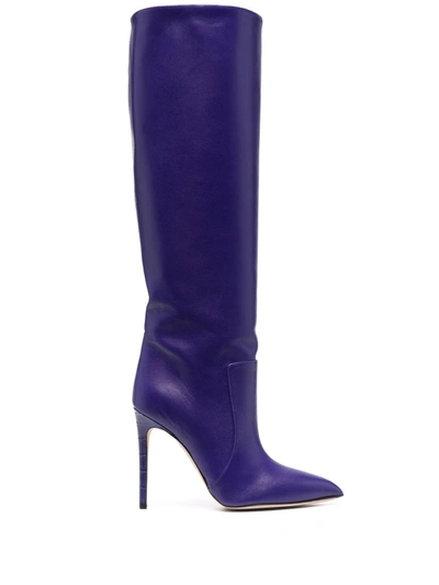 Paris Texas Knee-high 100mm Boots In Purple