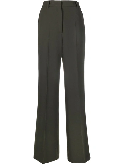 Alberto Biani Straight Leg Trousers In Green