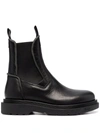 BUTTERO LEATHER CHELSEA BOOTS
