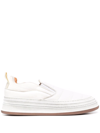 BUTTERO PANELLED LEATHER SLIP-ON SNEAKERS