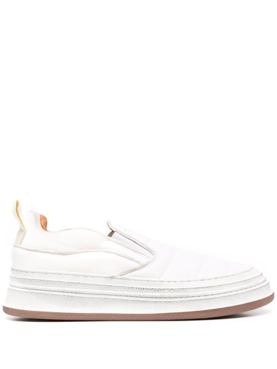 Buttero Send Low-top Leather Trainers In White