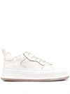 BUTTERO CIRCOLO LOW-TOP LEATHER SNEAKERS