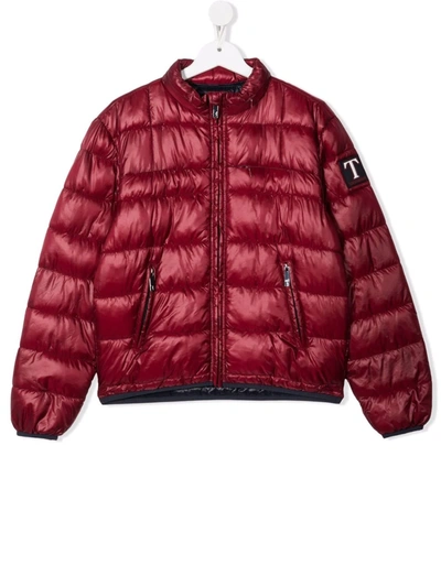 Trussardi Junior Kids' Padded Jacket In Red
