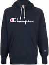 CHAMPION EMBROIDERED-LOGO HOODIE