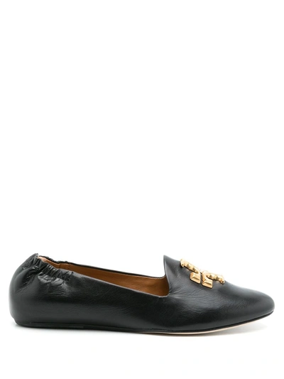 Tory Burch Eleanor T-medallion Loafers In Black