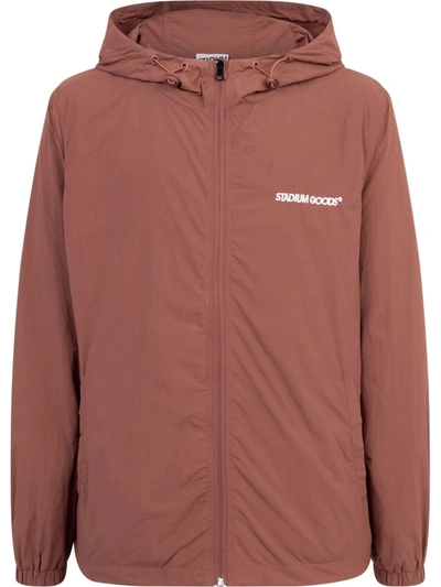 Stadium Goods Logo-print "clay" Track Jacket In Brown