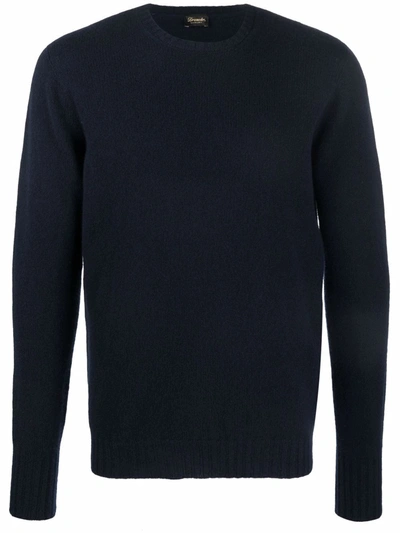 Drumohr Round Neck Jumper In Blue