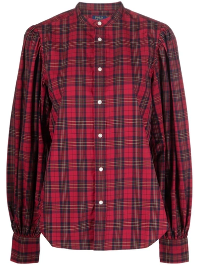 Polo Ralph Lauren Tartan-print Shirt In Red