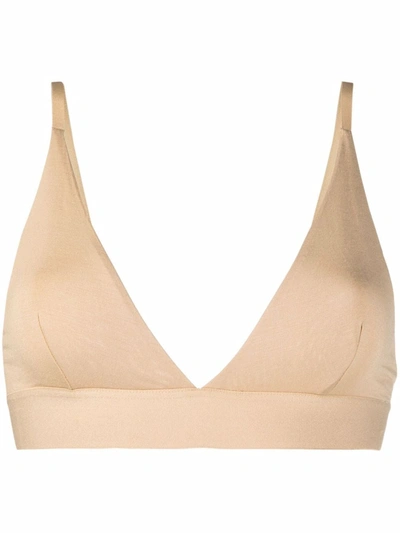 Baserange Triangle Bralette Top In Neutrals